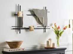Dekoracja ścienna PORTMARNOCK Metal 45 cm Kolorowy