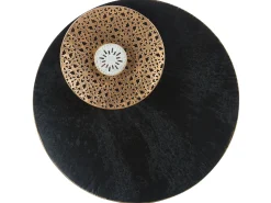 Dekoracja ścienna RUBIDIUM Metal 49 cm Czarny