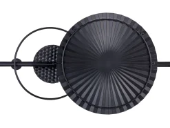 Dekoracja ścienna RUTHENIUM Metal 59 cm Czarny