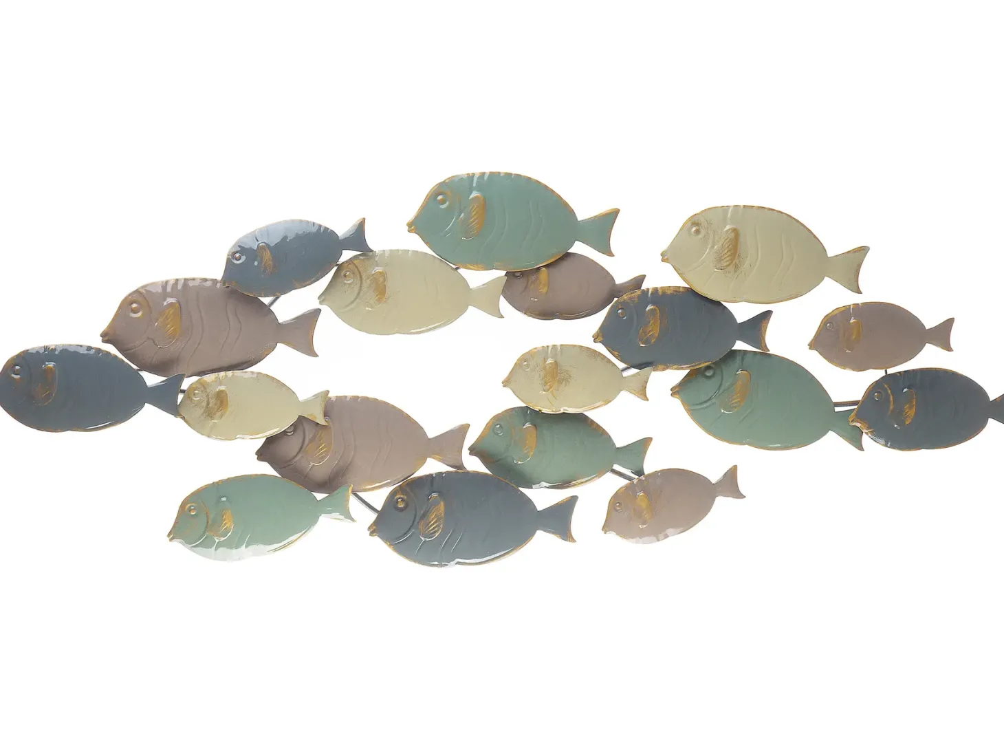Dekoracja ścienna Ryba FERMIUM Metal 47 cm Kolorowy