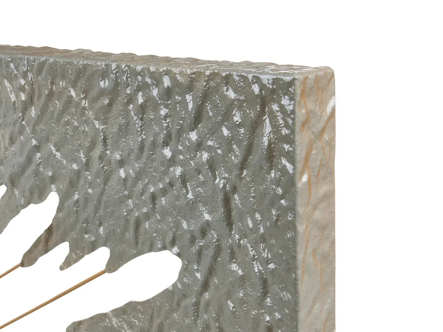 Dekoracja ścienna SKERRIES Metal 45 cm Szary