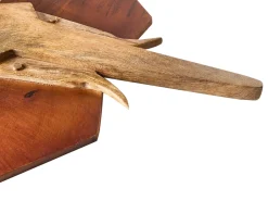 Dekoracja ścienna Słoń GAROUA Drewno mango 37 cm Brązowy
