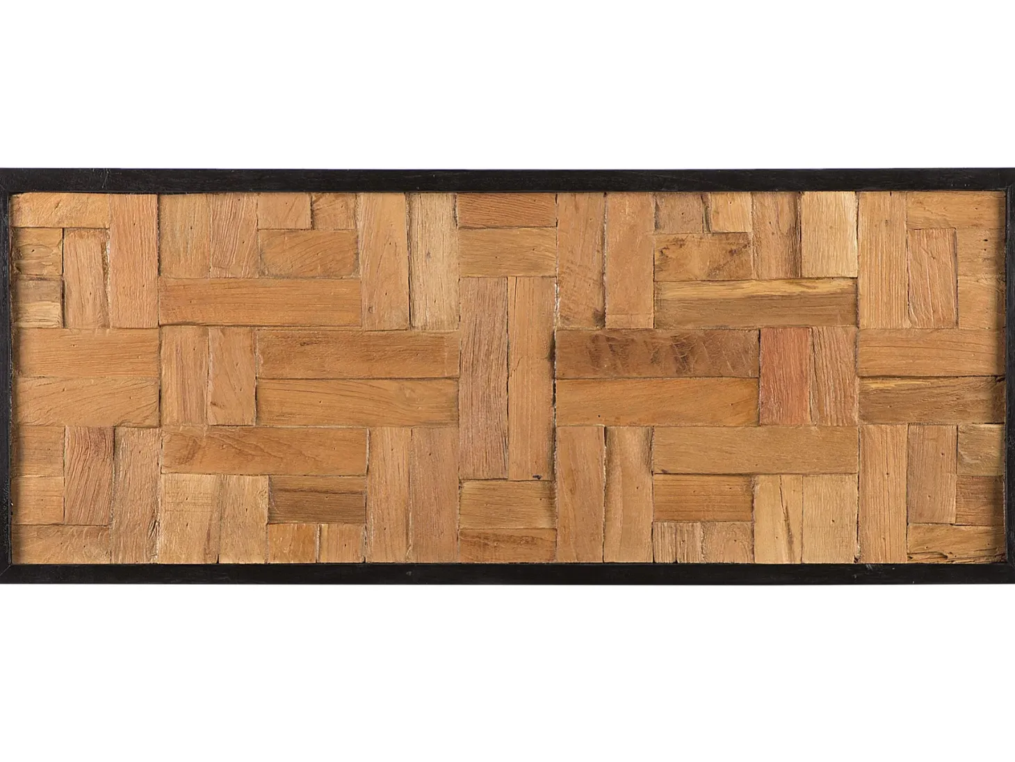 Dekoracja ścienna TOLUCA Drewno tekowe 40 cm Brązowy