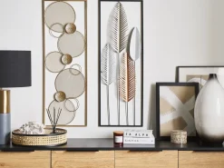 Dekoracja ścienna TUNGSTEN Metal 90 cm Złoty