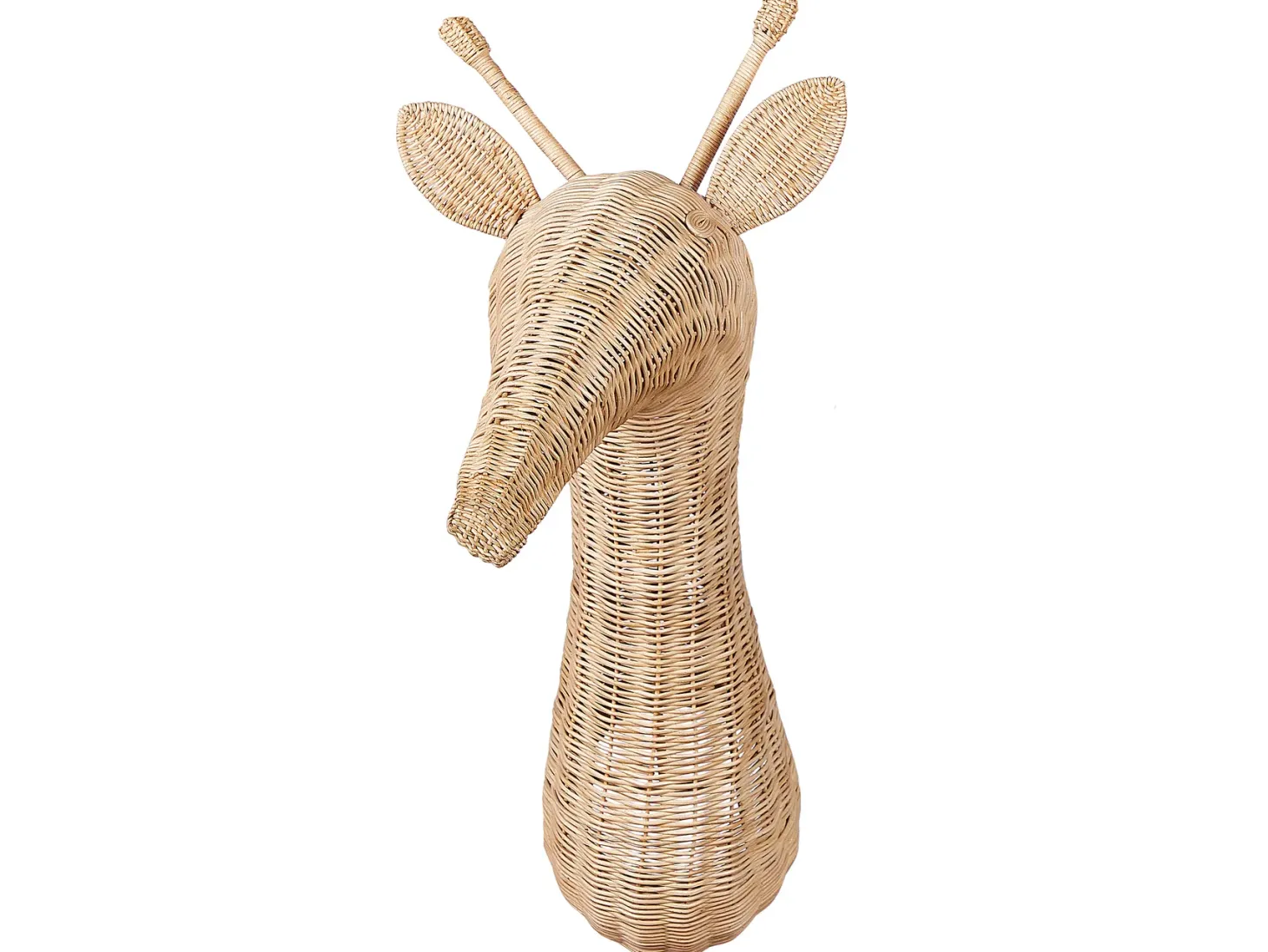 Dekoracja ścienna Żyrafa BANANEC Rattan 83 cm Naturalny