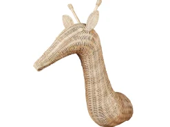 Dekoracja ścienna Żyrafa BANANEC Rattan 83 cm Naturalny