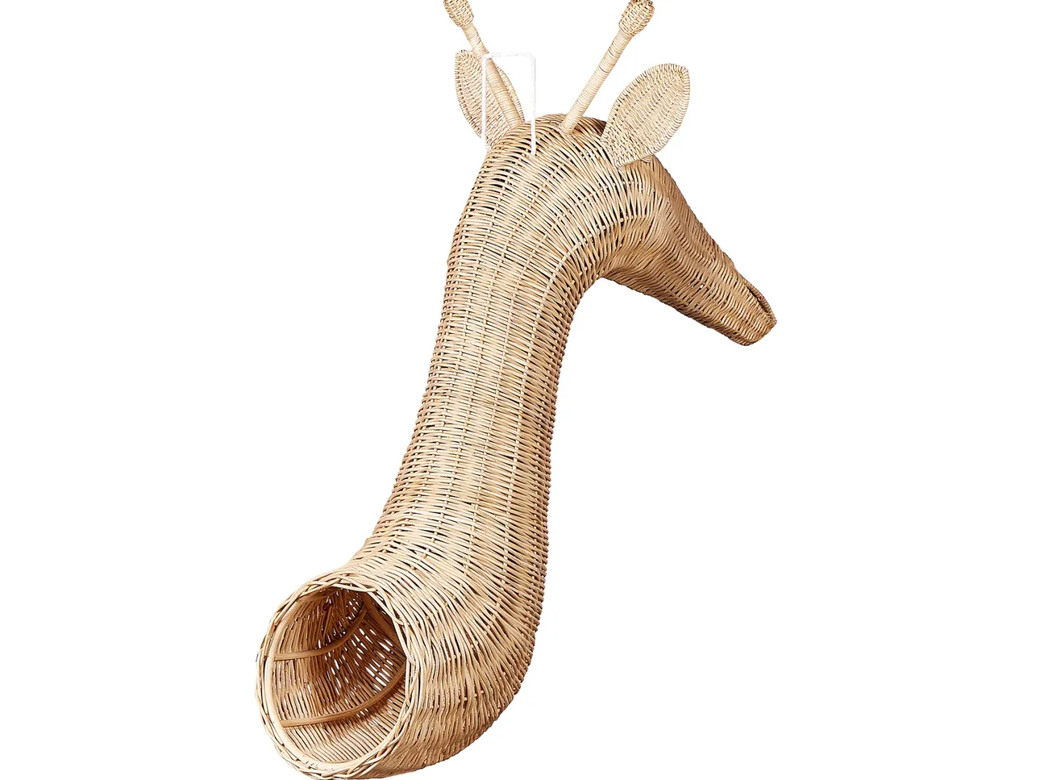 Dekoracja ścienna Żyrafa BANANEC Rattan 83 cm Naturalny
