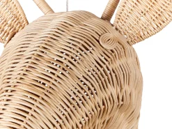 Dekoracja ścienna Żyrafa BANANEC Rattan 83 cm Naturalny