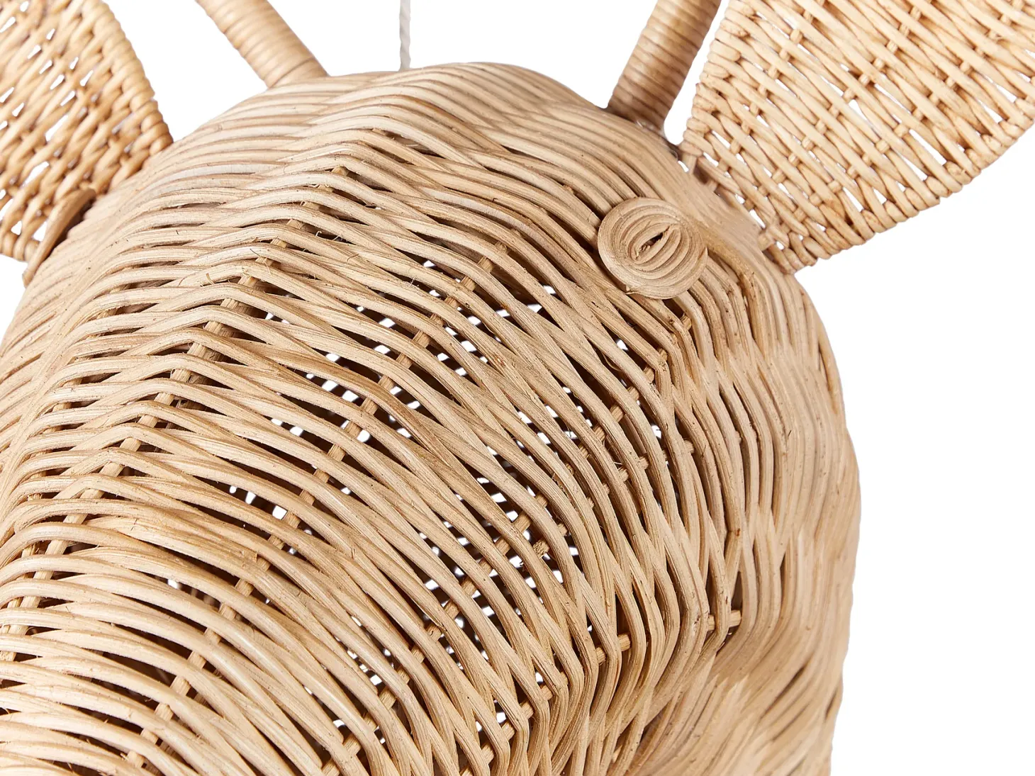 Dekoracja ścienna Żyrafa BANANEC Rattan 83 cm Naturalny