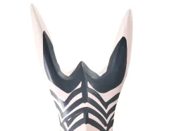 Dekoracja ścienna Zebra GBOKO Drewno mango 80 cm Czarny/ biały