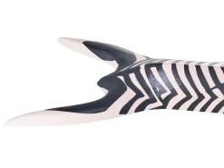 Dekoracja ścienna Zebra GBOKO Drewno mango 80 cm Czarny/ biały