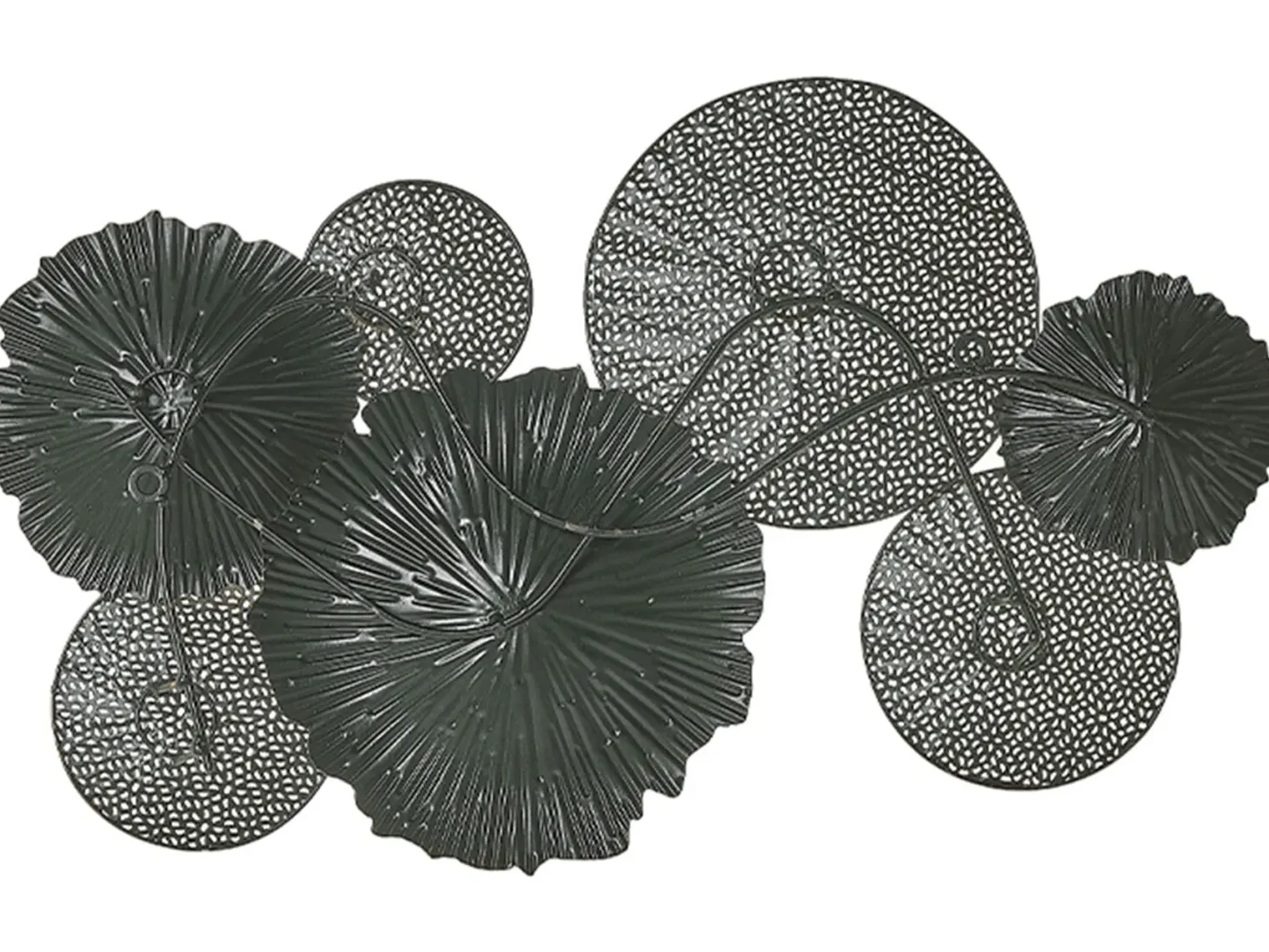 Dekoracja ścienna ZIRCONIUM Metal 38 cm Czarny