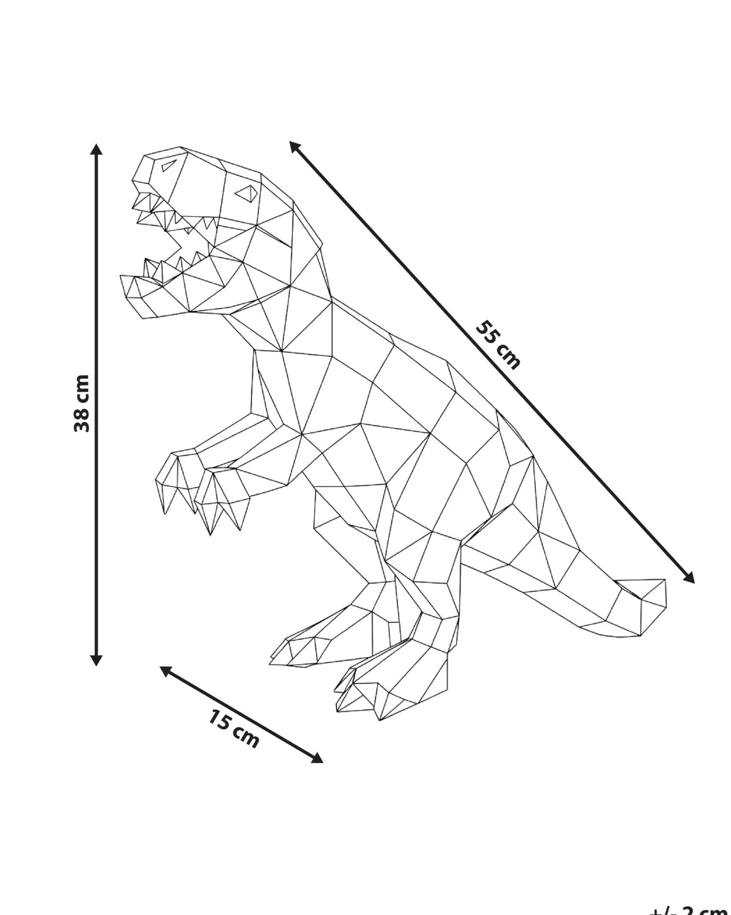 Dekoracja LED Dinozaur TARJANEX Kolorowy