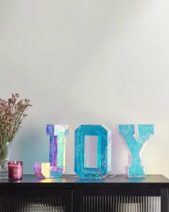 Dekoracja LED Napis CASTOR Kolorowy