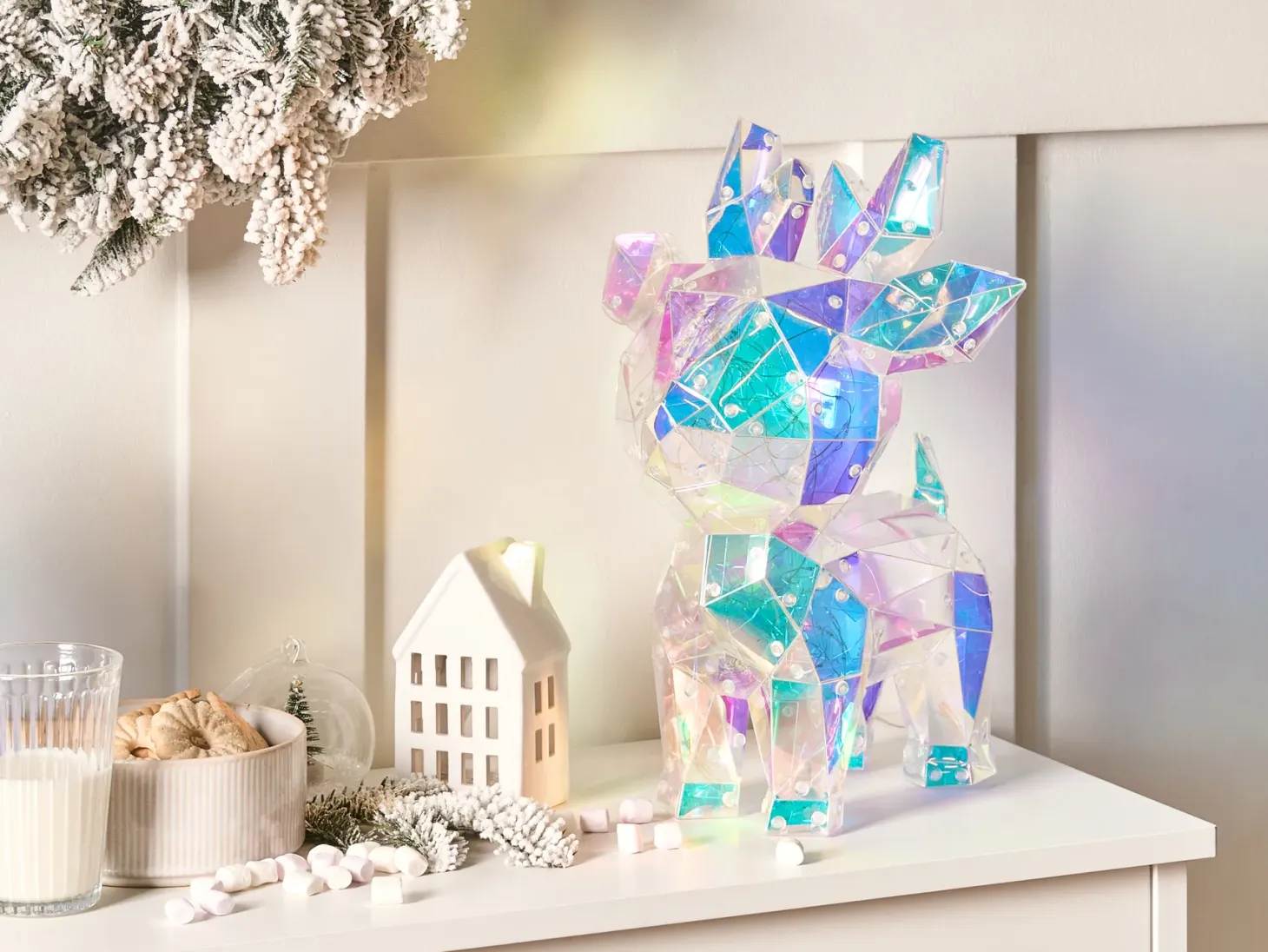 Dekoracja LED PIENI Renifer 35 cm Kolorowy