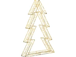 Dekoracja ogrodowa LED AKERAN Choinka 60 cm Srebrny