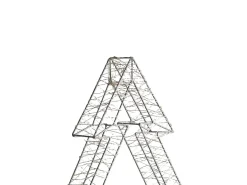 Dekoracja ogrodowa LED AKERAN Choinka 60 cm Srebrny