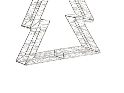 Dekoracja ogrodowa LED AKERAN Choinka 60 cm Srebrny
