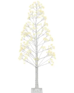 Dekoracja ogrodowa LED ALBIONI Drzewko 180 cm Biały
