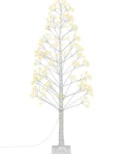 Dekoracja ogrodowa LED ALBIONI Drzewko 180 cm Biały