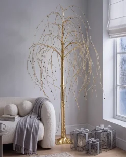 Dekoracja ogrodowa LED BALIONI Drzewko 180 cm Złoty