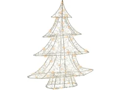 Dekoracja ogrodowa LED BLONDUOS Choinka 60 cm Srebrny