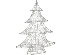 Dekoracja ogrodowa LED BLONDUOS Choinka 60 cm Srebrny