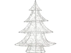 Dekoracja ogrodowa LED BLONDUOS Choinka 60 cm Srebrny