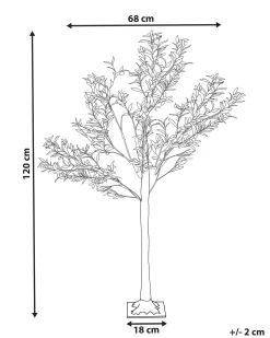 Dekoracja ogrodowa LED CELIONI Drzewko 120 cm Zielony