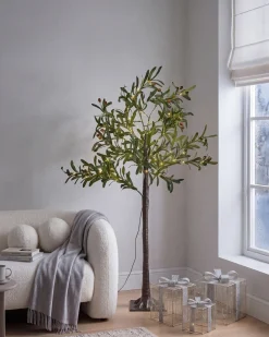 Dekoracja ogrodowa LED CELIONI Drzewko 120 cm Zielony