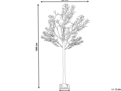 Dekoracja ogrodowa LED CELIONI Drzewko 180 cm Zielony