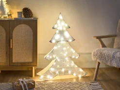 Dekoracja ogrodowa LED EDASJON Choinka 95 cm Biały