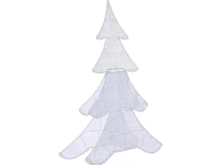 Dekoracja ogrodowa LED EDASJON Choinka 95 cm Biały