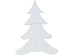 Dekoracja ogrodowa LED EDASJON Choinka 95 cm Biały