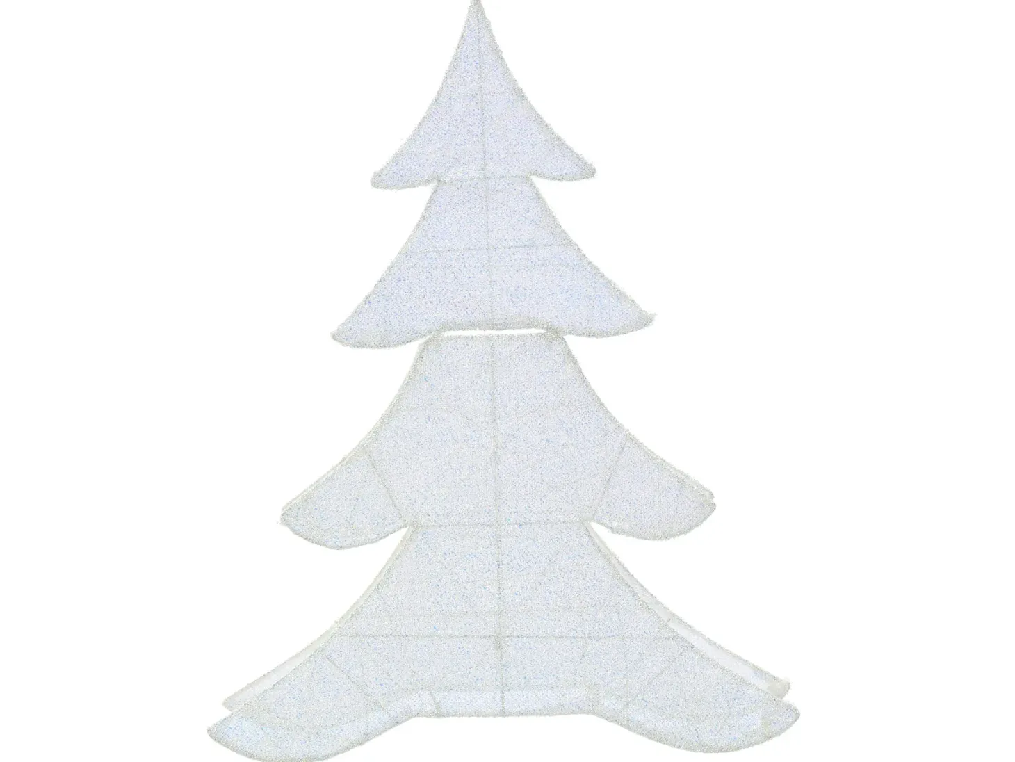 Dekoracja ogrodowa LED EDASJON Choinka 95 cm Biały