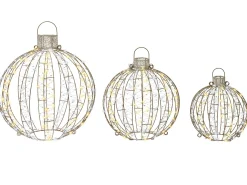 Dekoracja ogrodowa LED GAROUR Bombka 65/50/40 cm Złoty