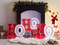 Dekoracja ogrodowa LED GRENVIK 40 cm Biały Czerwony