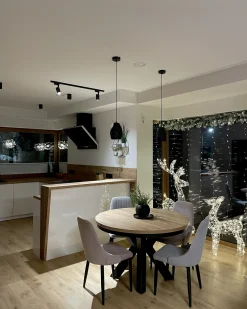 Dekoracja ogrodowa LED HAFNIR Sarna 92 cm Srebrny