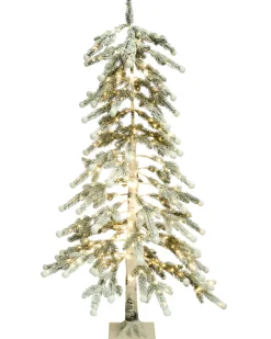 Dekoracja ogrodowa LED HASSLAN Choinka 125 cm Biały