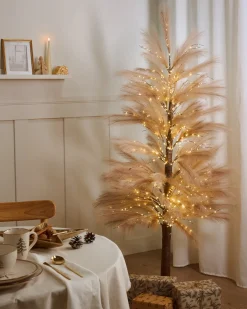 Dekoracja ogrodowa LED HAUGANES Choinka 190 cm Beżowy