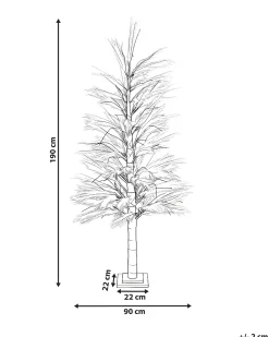 Dekoracja ogrodowa LED HAUGANES Choinka 190 cm Beżowy