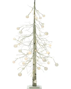 Dekoracja ogrodowa LED HOLAR Choinka 122 cm Biały