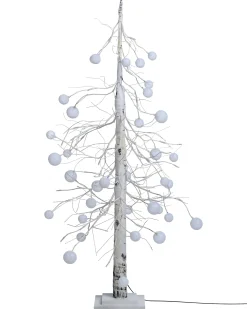 Dekoracja ogrodowa LED HOLAR Choinka 122 cm Biały