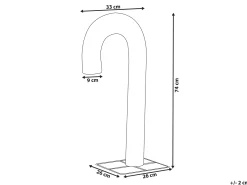 Dekoracja ogrodowa LED HOLMAVIK Laska cukrowa 74 cm Złoty