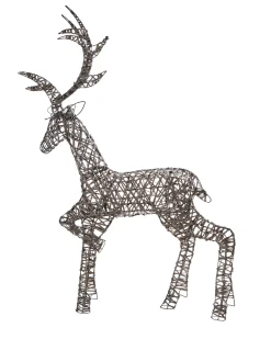Dekoracja ogrodowa LED HUSAVIK Renifer 140 cm Srebrny