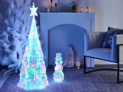 Dekoracja ogrodowa LED ICELAND Choinka 120 cm Kolorowy