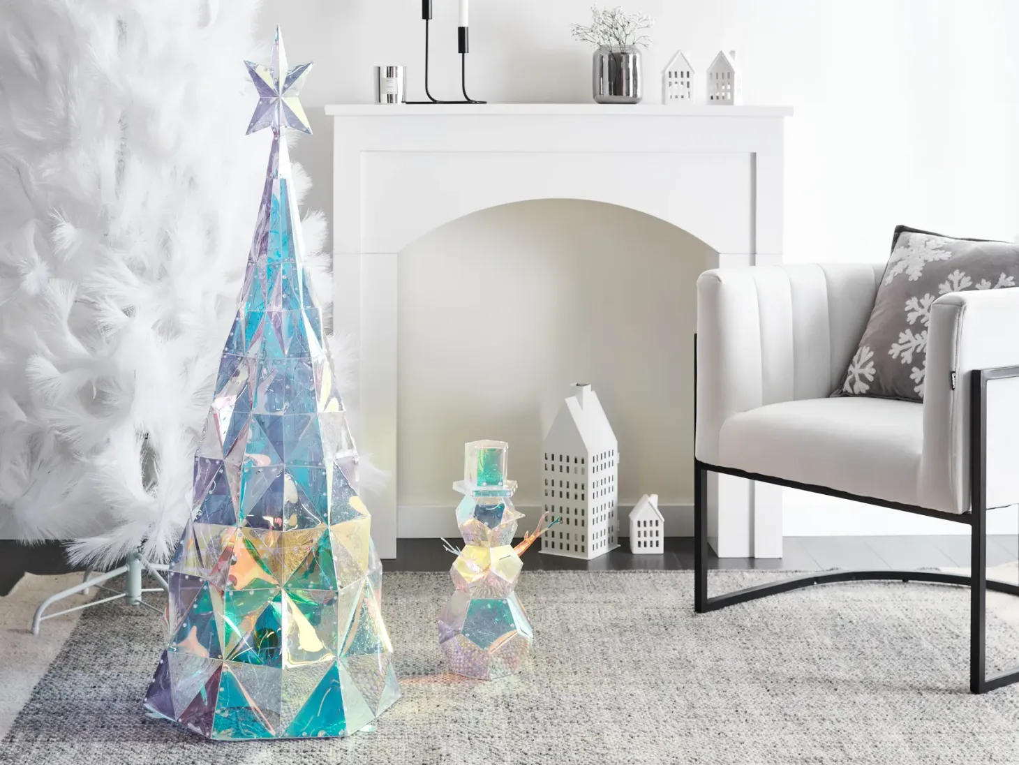 Dekoracja ogrodowa LED ICELAND Choinka 120 cm Kolorowy