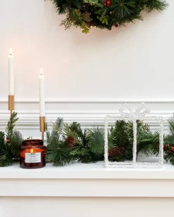 Dekoracja ogrodowa LED KEMI Prezenty świąteczne 25 cm Biały