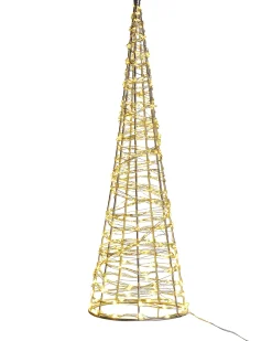 Dekoracja ogrodowa LED KOTALA Choinka 57 cm Srebrny