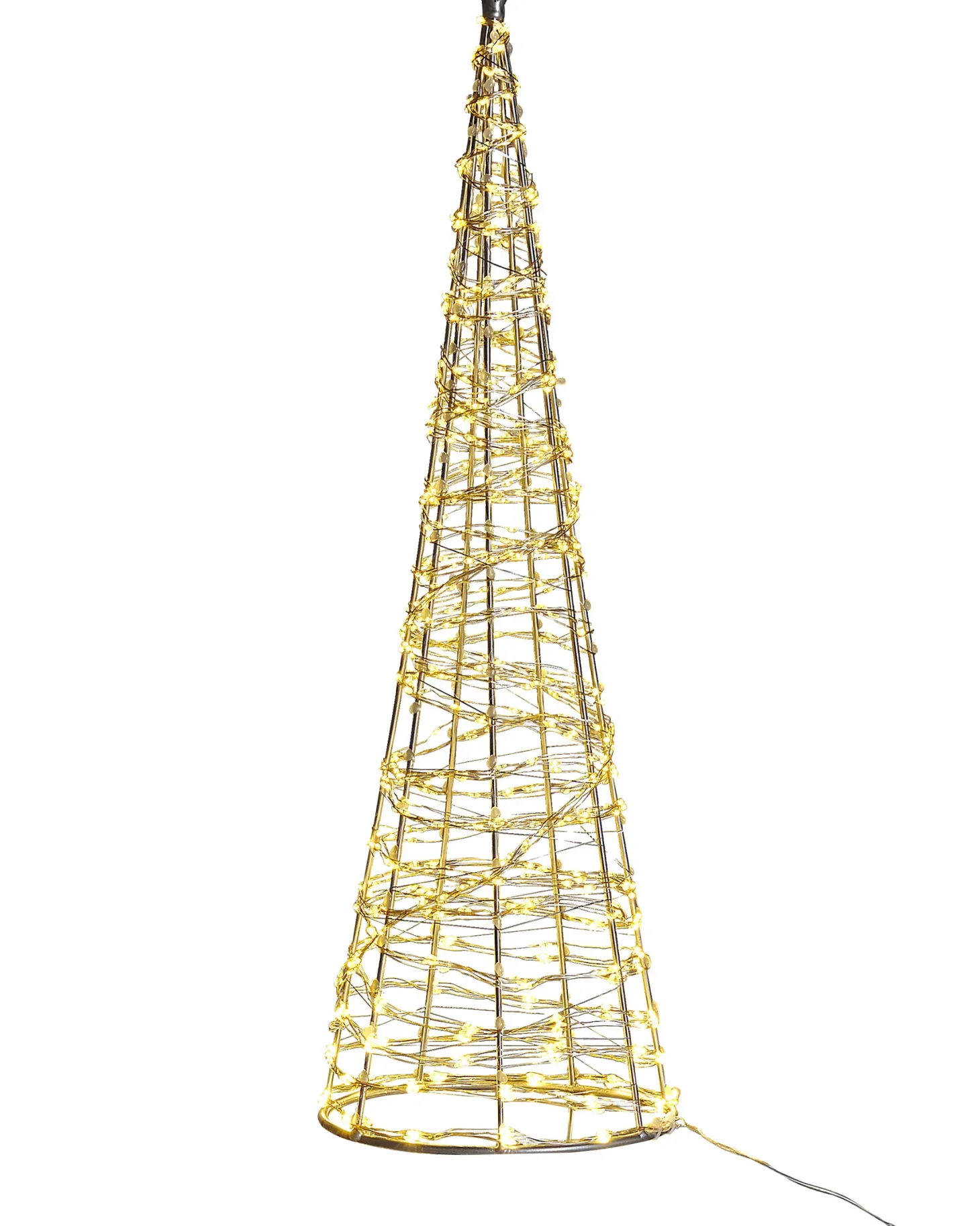 Dekoracja ogrodowa LED KOTALA Choinka 57 cm Srebrny